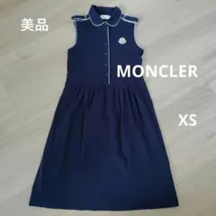 【美品】MONCLER/モンクレール　ノースリーブワンピース　ネイビー XSのサムネイル