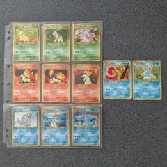 ポケモンカード 旧裏 プレミアムファイル 御三家・　ニュロトノ マリルリ