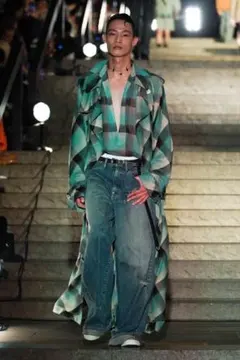 24SS FADED MODERN DENIM WIDE TROUSERS