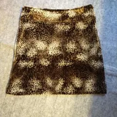 ヒョウ柄ミニスカート 美品