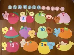お誕生日表 壁面　【フルーツ】18