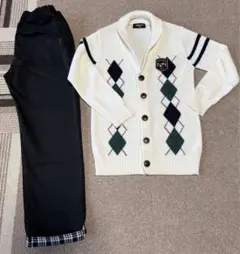 コムサイズム　カーディガン、パンツ　フォーマルセット