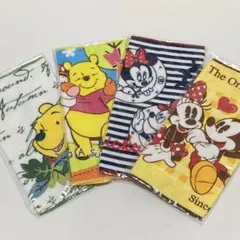 ディズニーとプーさん ミニタオル4枚セット