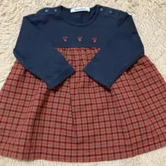 familiar 80 チェック柄　トップス