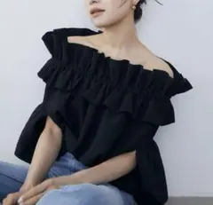 かじまりRaffle balloon cape Blouse