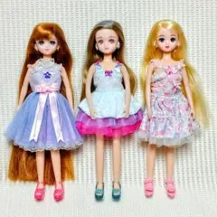 リカちゃんフレンド　3体　まとめ売り　かれんちゃん　つばさちゃん　みさきちゃん