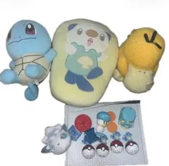 ピカピカボックス2022 ぬいぐるみ ミジュマル ゼニガメ クッション コダック