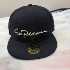 Supreme NEWERA 59FIFTY キャップ ネイビー 7 1/2