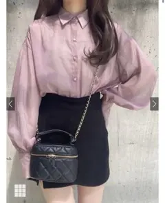 GRL グレイル　シアードロップショルダーシャツ[dk961]