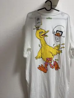 海外古着半袖Tシャツ白シャツ一点物バスケNBA カリーコラボセサミストリートタグ