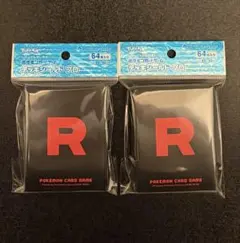 【新品・未開封】 ポケモンカードゲーム デッキシールドプロ　ロケット団　2個