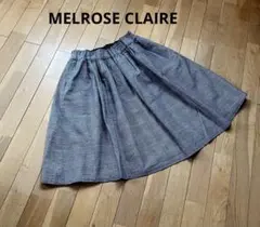 MELROSE CLAIRE チェック フレアスカートのサムネイル