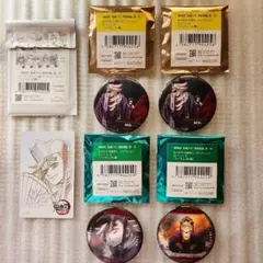 も*ち様 鬼滅の刃　童磨　コレクションカード コレクション缶バッジ　5点