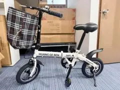 折りたたみミニ自転車 12インチ(ホワイト）のサムネイル