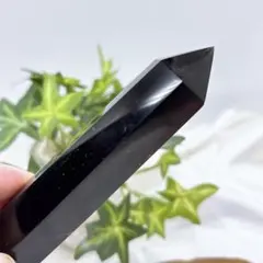 【天然石】モリオン（黒水晶） ポイント◆タワー◆六角柱 P583