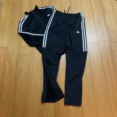 adidas ブラックジャージ 150サイズ
