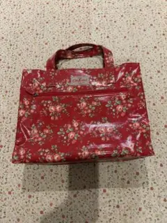Cath Kidston 赤い花柄 トートバッグ