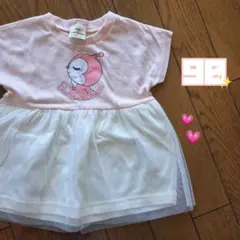 新品 アンパンマン ドキンちゃん Tシャツ 半袖 フリル ワンピース スカート