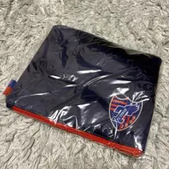 ダブルファスナーポーチ ネイビー FC東京