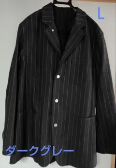 ストライプ テーラードジャケット Lサイズ
