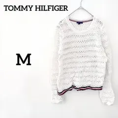 TOMMY HILFIGER 透かし編み ニット 【M】 ホワイト
