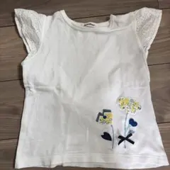 familiar ファミリア 花柄刺繍 Tシャツ 120cm