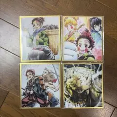 鬼滅の刃 webshopくじ アクリル色紙　かまぼこ隊　4枚セット