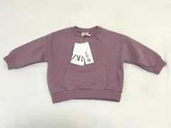 新品タグ付き】ZARA BABY カンガルーポケット トレーナー 裏起毛 74