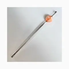 天然珊瑚 花彫刻 玉かんざし 桃色 コーラル 和装 髪飾り