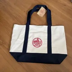 新品♡TRADER JOE'S トートバッグ ネイビー　ラージサイズ
