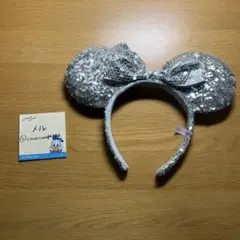 ミニーマウス風シルバーカチューシャ