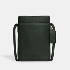COACH コーチ　ショルダーバッグスマホバッグ財布　グリーン　緑色