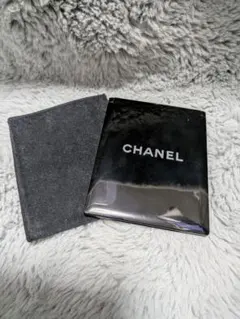 CHANEL シャネル ミラー コンパクトミラー ノベルティ ブラック ケース付
