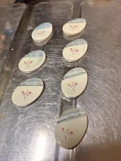 花柄陶器製箸置き 7個セット