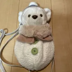 ダッフィー スノーウィーデイ 雪だるま ぬいぐるみ ポシェット ディズニーシー