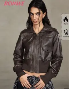 PUレザーライダースジャケット