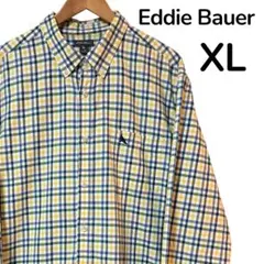 Eddie Bauer チェック柄 長袖シャツ XL