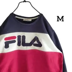 【海外古着】US FILA ビッグロゴ スウェット M