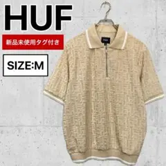 HUF】 Lサイズ ハフ 新品 タグ付き ポロシャツ ジャガード - メルカリ