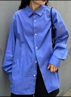 【完売品】ルーズシルエットレギュラーカラーアソートシャツ　L