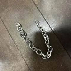 シルバー ステンレススチール リンクチェーンブレスレット
