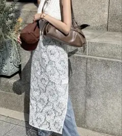 レースキャミワンピース ホワイト