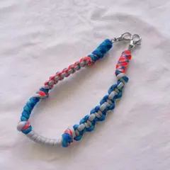 ハンドメイド♡カラフル パラコードストラップ　ショート⑥