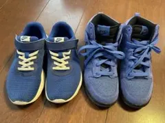 Nike 青スニーカー 2足セット　21.5cm