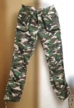 綿スリムパンツ 迷彩柄 Мサイズ N.C.B