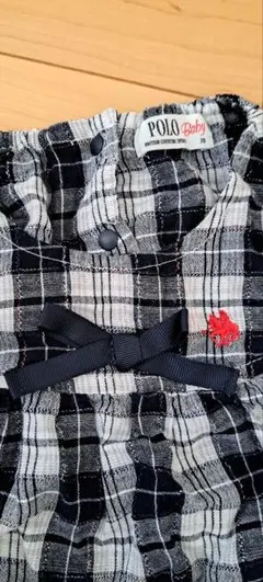 【70cm】POLO Baby チェック柄ロンパース