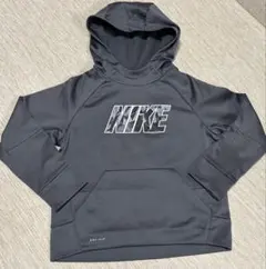 NIKE DRI-FIT ダークグレー パーカー　140