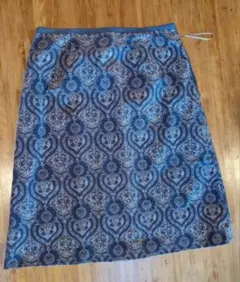 LAURA ASHLEY パターン入りひざ丈スカート サイズ9 ローラアシュレイ