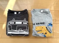 キッズ100 長袖カットソー2枚