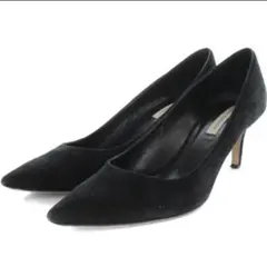 早い者勝ち❣️FABIO RUSCONI スエードパンプス 23.5cm ブラック